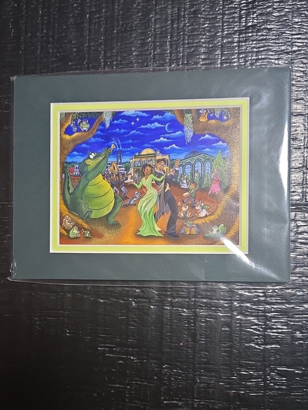 Disney Parks Tiana's Bayou Adventure "Bayou En Fête" Matted Print Varion Laurent